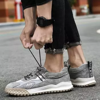 Новые весенние дышащие модные сетчатые спортивные мужские туфли универсальные повседневные летние кроссовки для папы 38