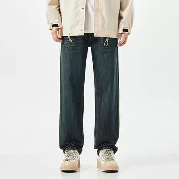 Новые весенние джинсы в японском стиле, прямые, из денима, для города 28