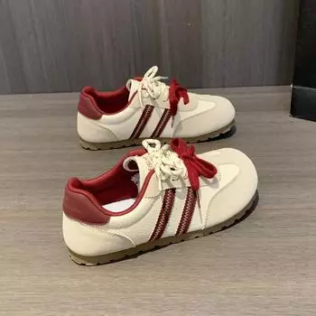 Новые весенние и осенние легкие кроссовки на толстой подошве для женщин, универсальная популярная обувь для спорта и отдыха в стиле ретро, горячая распродажа 35