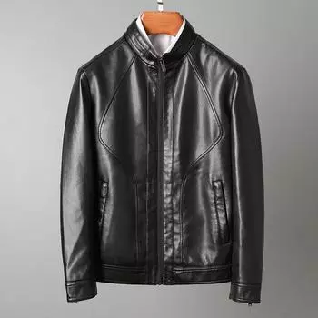 Новые весенние и осенние мужские кожаные куртки, красивые куртки в корейском стиле, модная верхняя одежда для подростков и студентов. M
