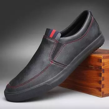 Новые весенние и осенние повседневные мужские туфли из искусственной кожи, трендовая корейская версия, ленивые туфли, нескользящие мокасины, мужские кроссовки Zapatos 39 белый