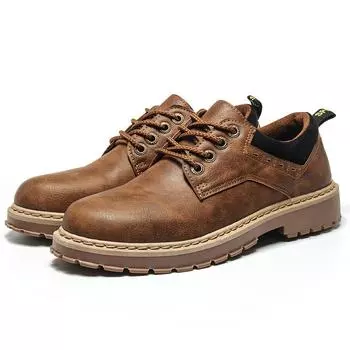 Новые весенние и осенние туфли British Wind Retro Tooling Shoes Модная повседневная обувь Кроссовки мужские Zapatos De Hombre мужские мокасины 6.5 темно-коричневого