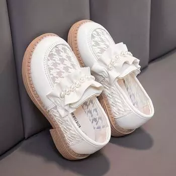 Новые весенние и осенние туфли Doudou Lefu на мягкой подошве для девочек, детская сетка 26 yards inner length 15.9cm белый