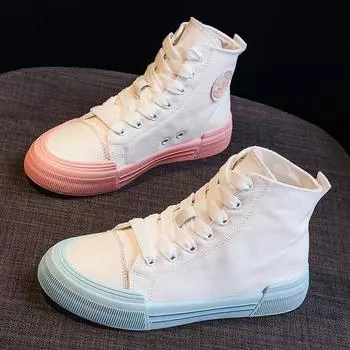 Новые весенние кроссовки женские летние парусиновые туфли на платформе женские вулканизированные туфли на плоской подошве туфли Casal спортивная обувь для женщин 35