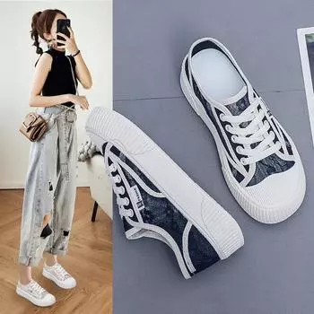 Новые весенние кружевные дышащие белые туфли, женская корейская версия, студенческая обувь Baotou, износостойкая повседневная обувь с сеткой 35