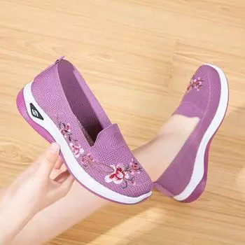 новые весенние, летние и осенние туфли из старой пекинской ткани женские туфли в ретро-этническом стиле с вышивкой 35