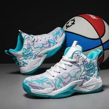 Новые весенние мужские баскетбольные кроссовки: Кроссовки из дышащей сетки для молодежи, студентов и детей старшего возраста. Доступны большие размеры. Size 34