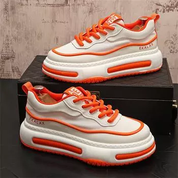 Новые весенние мужские кроссовки Мужские удобные туфли на платформе Тренд 2024 года Вулканизированные туфли на шнуровке Белые повседневные кроссовки Zapatillas 38 чёрный