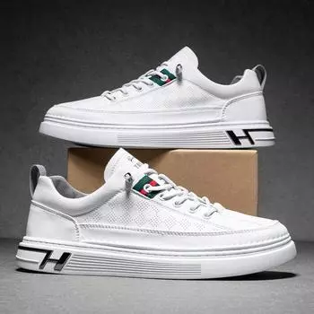 Новые весенние мужские повседневные дышащие туфли из микрофибры, маленькие белые туфли, размеры 39–44 39 белый