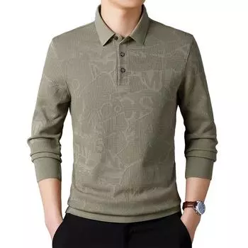 Новые весенние мужские рубашки поло с длинным рукавом, трикотажные деловые повседневные осенние рубашки высокого качества XL