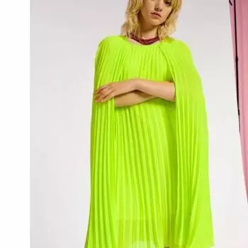 Новые весенние платья-накидки с круглым вырезом, тяжелое свободное платье трапециевидной формы с рюшами для женщин Y2k, прямые женские платья средней длины One Size чёрный