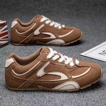 Новые весенние ретро жанровые тренировочные туфли универсальные плоские белые туфли легкие спортивные туфли повседневная обувь мужская обувь 39