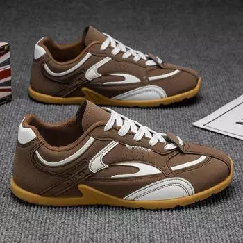 Новые весенние ретро жанровые тренировочные туфли универсальные плоские белые туфли легкие спортивные туфли повседневная обувь мужская обувь 39