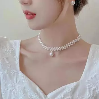 Новое винтажное элегантное колье-чокер для женщин белый