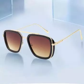 Новые винтажные металлические солнцезащитные очки в стиле стимпанк для женщин и мужчин, стильные ретро-брендовые очки-авиаторы UV400 зелёный