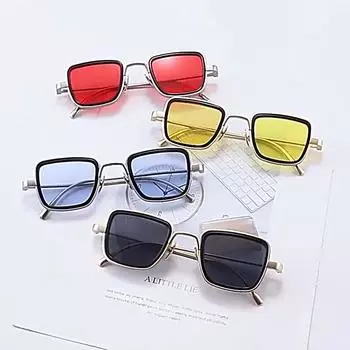 Новые винтажные металлические солнцезащитные очки в стиле стимпанк для мужчин и женщин, квадратные солнцезащитные очки для мужчин и женщин, стильные брендовые ретро-очки для мужчин и женщин UV400