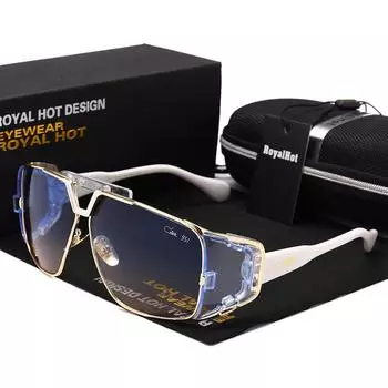 новые винтажные модные очки, солнцезащитные очки, очки серый/белый