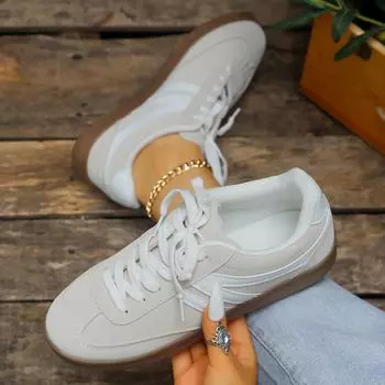 Новые винтажные немецкие кроссовки классические легкие удобные дышащие простые атмосферные женские туфли 35