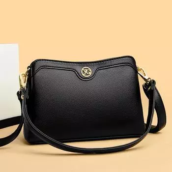 Новые винтажные простые женские сумки-мессенджеры, женская модная однотонная сумка из искусственной кожи через плечо, повседневная дорожная маленькая сумочка и сумочка