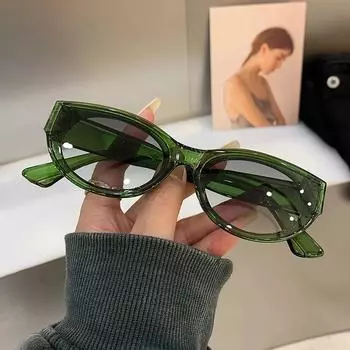 Новые винтажные солнцезащитные очки Cateye, женские сексуальные ретро, маленькая овальная оправа, солнцезащитные очки, круглые модные очки для женщин, Oculos De Sol