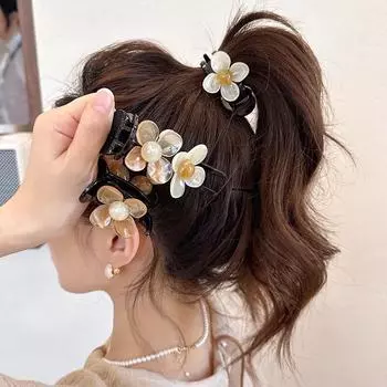 Новые винтажные заколки для волос с цветочным узором, модные заколки для волос с геометрическим рисунком, заколки для волос, заколки для волос, заколки для высоких хвостов, женские аксессуары для волос