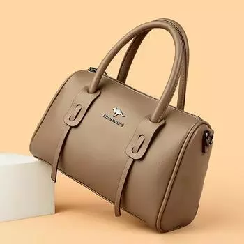 Новые винтажные женские сумки Boston Leather Plutonium большой емкости, однотонные женские модные сумки через плечо