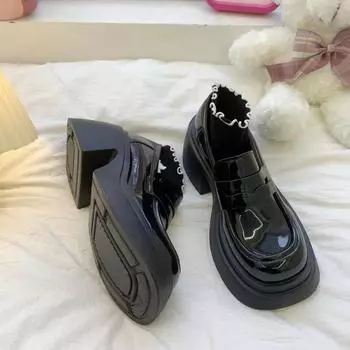 Новые винтажные женские туфли на плоской подошве в британском стиле, универсальные кожаные туфли Jk Small, летние удобные мокасины без застежек 35