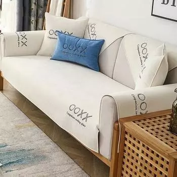 Новые водонепроницаемые подушки для дивана из цельного шенилла, чехлы для диванов с отделением для домашних животных, нескользящие полотенца для дивана для декора гостиной 30x50cm case1pc