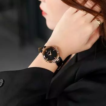 Новые водонепроницаемые, простые и персонализированные кварцевые часы, модные, простые и стильные, женские часы на пояс