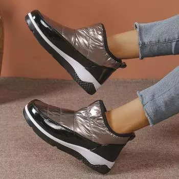 Новые водонепроницаемые утепленные и кашемировые модные хлопковые туфли, зимние сапоги для женщин 36 темно-красного