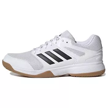 новые волейбольные кроссовки Adidas Speedcourt Белые с черной подошвой 42.5