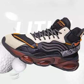 Новые высокие повседневные кроссовки с воздушной подушкой 39 чёрный/серый