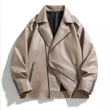 Новые высококачественные куртки для пар для мужчин и женщин, свободные кожаные мотоциклетные костюмы для мужчин, красивые уличные тенденции в стиле хип-хоп. M