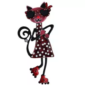 Новые высококачественные милые сексуальные броши с изображением кота, эмалированные домашние животные, вечерние повседневные броши, булавки для женщин, мужчин и детей, хороший подарок