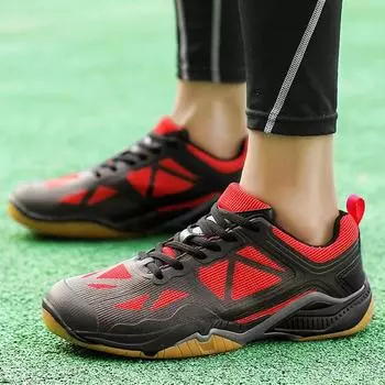 Новые нескользящие и износостойкие туфли для пары, обувь для бадминтона на открытом воздухе, обувь для тенниса, обувь для настольного тенниса 36 чёрный