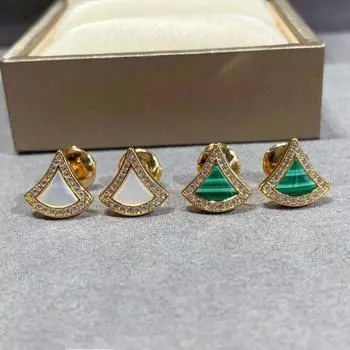 Новые высококачественные серьги из чистого серебра 925 пробы с белыми рябчиками в виде юбки для женщин, модные роскошные ювелирные изделия