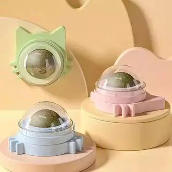 Новые высококачественные шарики Happy Catnip для маленьких и средних кошек — способствуют здоровой чистке зубов и жеванию — Ide розовый