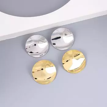 Новые высококачественные светочувствительные гофрированные серьги из Европы и Америки с неправильной геометрией, утрированные модные и легкие роскошные серьги. золотой