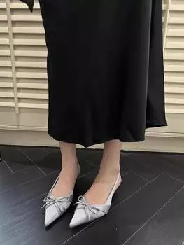 Новые высококачественные женские туфли Baotou женские сандалии модные бабочка-узлы платья сандалии женские новые каблуки больших размеров для женщин 35