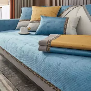 Новые высокоточные чехлы для диванов для гостиной, четыре сезона, универсальные синельные жаккардовые диванные подушки, современные нескользящие чехлы для диванов 70x70cm 1pcs