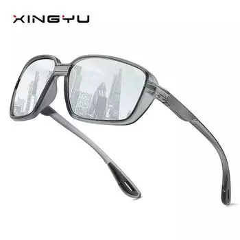 Новые XY432 мужские поляризационные солнцезащитные очки для занятий спортом на открытом воздухе, велоспорта, квадратные солнцезащитные очки для вождения, рыбалки и вождения