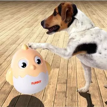 Новые забавные и креативные игрушки для домашних животных, забавный неваляшка для кошек, мультяшная собака, обучающая игрушка, плюшевый неваляшка