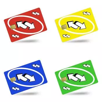 Новые забавные слова аниме ПВХ молодая кредитная карта дебетовая карта наклейка пленка чехол передняя лента для маленького большого чипа без чипа зелёный