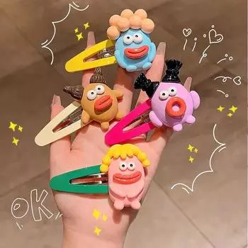 Новые забавные заколки для волос с геометрическим рисунком, модные большие заколки, заколки для волос для женщин и девочек, аксессуары для волос, головные уборы, подарки