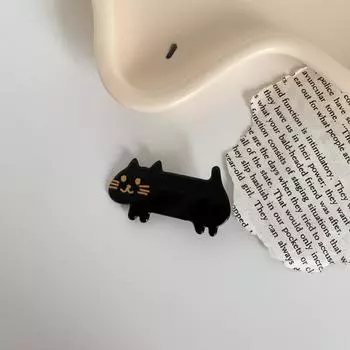 Новые заколки для волос для девочек Милый кошачий узор Ацетатная заколка для волос Женские однотонные заколки для волос Аксессуары для волос Заколка для волос Подарок