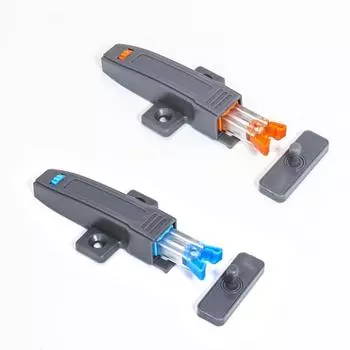 Новые защелки для шкафа из АБС-пластика, невидимые замки для дверей, пряжки, фурнитура, амортизатор, ограничитель для шкафа, ограничитель для шкафа