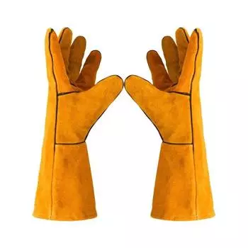 Новые защитные перчатки от укусов для ловли собак, кошек, рептилий, животных, ультрадлинные кожаные зеленые защитные перчатки для захвата и укусов домашних животных