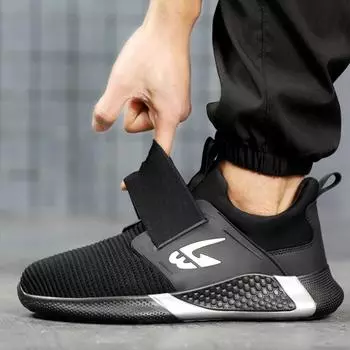 Новые защитные туфли Мужская рабочая обувь Ботинки со стальным носком Защитная обувь против проколов Женские и мужские рабочие кроссовки Промышленная обувь Унисекс 36