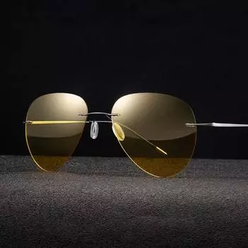 Новые желтые поляризационные солнцезащитные очки ночного видения без оправы для женщин и мужчин, ультралегкие солнцезащитные очки для рыбалки, солнцезащитные очки для вождения, индивидуальные солнцезащитные очки Uv400 Night Vision