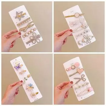 Новые жемчужные заколки для волос, модные заколки для волос, аксессуары для волос, матовые прямоугольные заколки для женщин, упорядочивающие сломанные шпильки для волос, украшение для девочек розовый